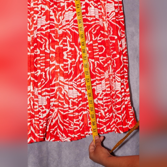 Marissa Wilson New York Mimi Shiny A Line Pleated Skirt 12 - Picture 7 of 9